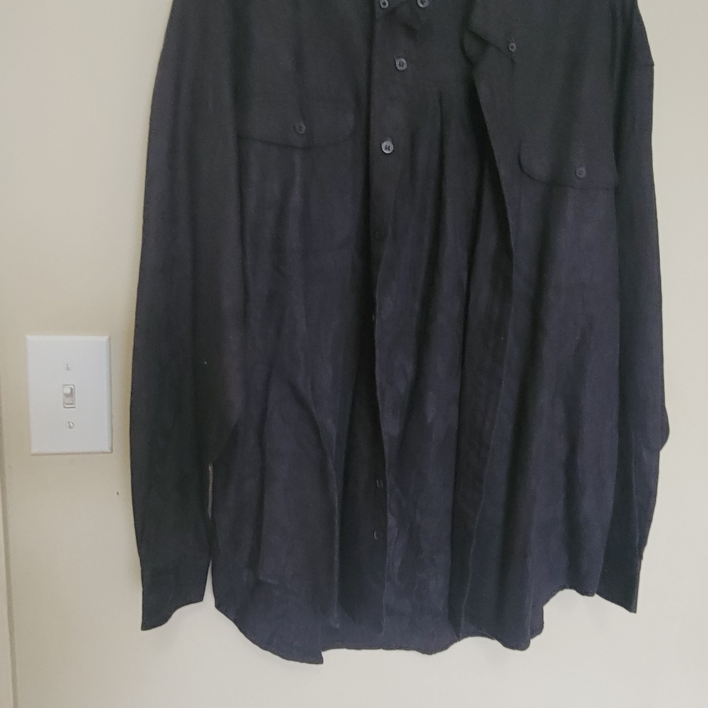 Men's Black Button-Up Jacket
